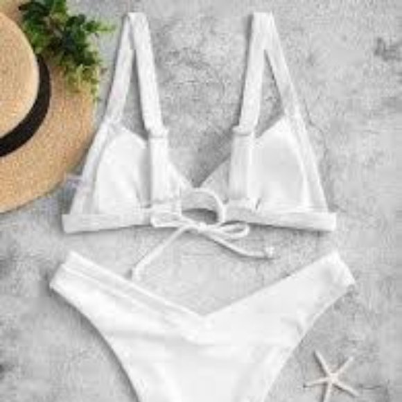 SALE!! Ribbed triangle bikini top NWT - Picture 7 of 10